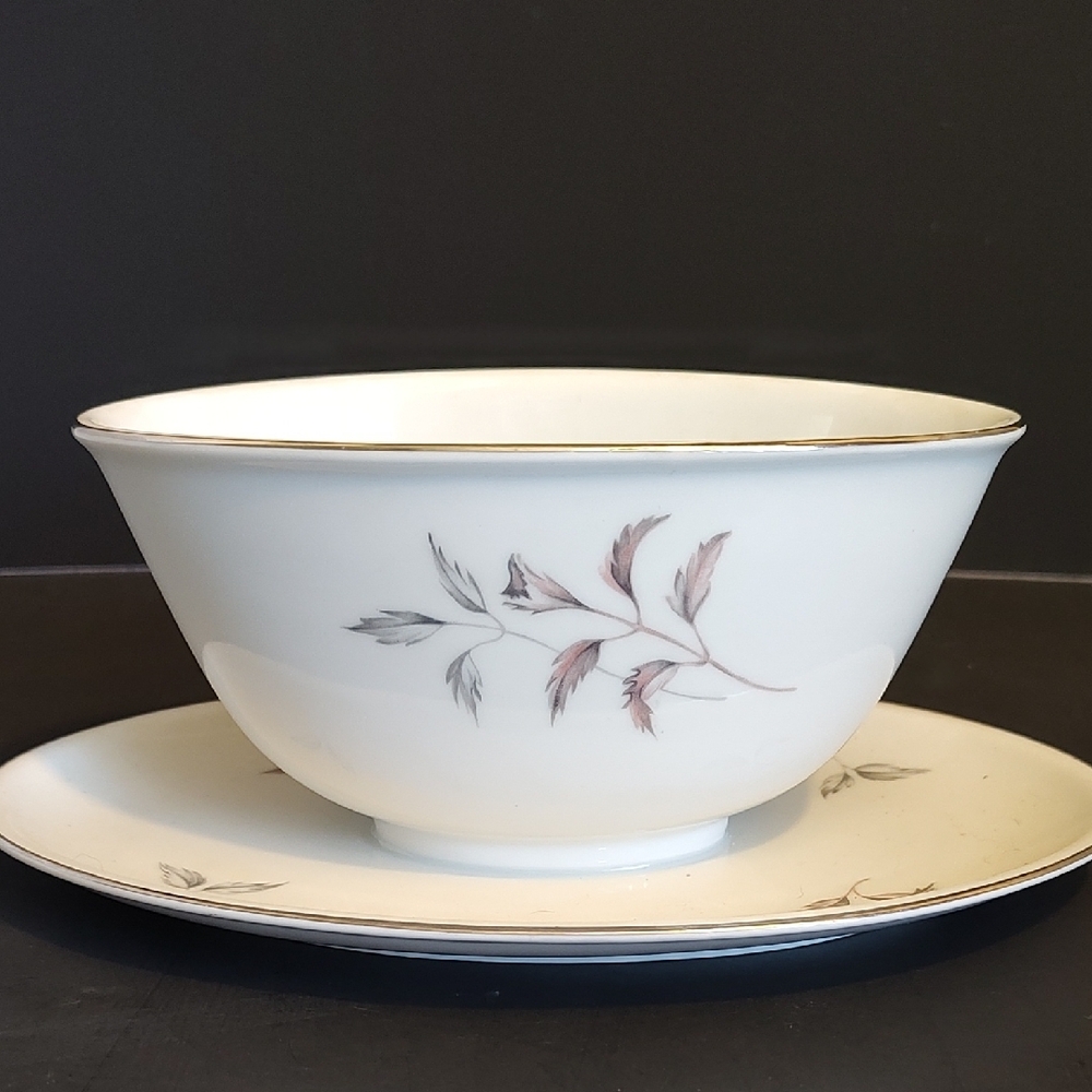 Furstenberg Fine China Gravy Boat With Attached Saucer